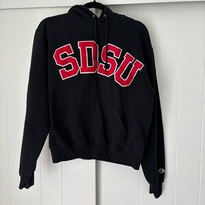 SDSU Sweatshirt Hoodie Black Size Small